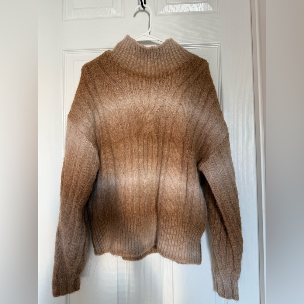 Banana Republic Brown Ombre Turtleneck Sweater